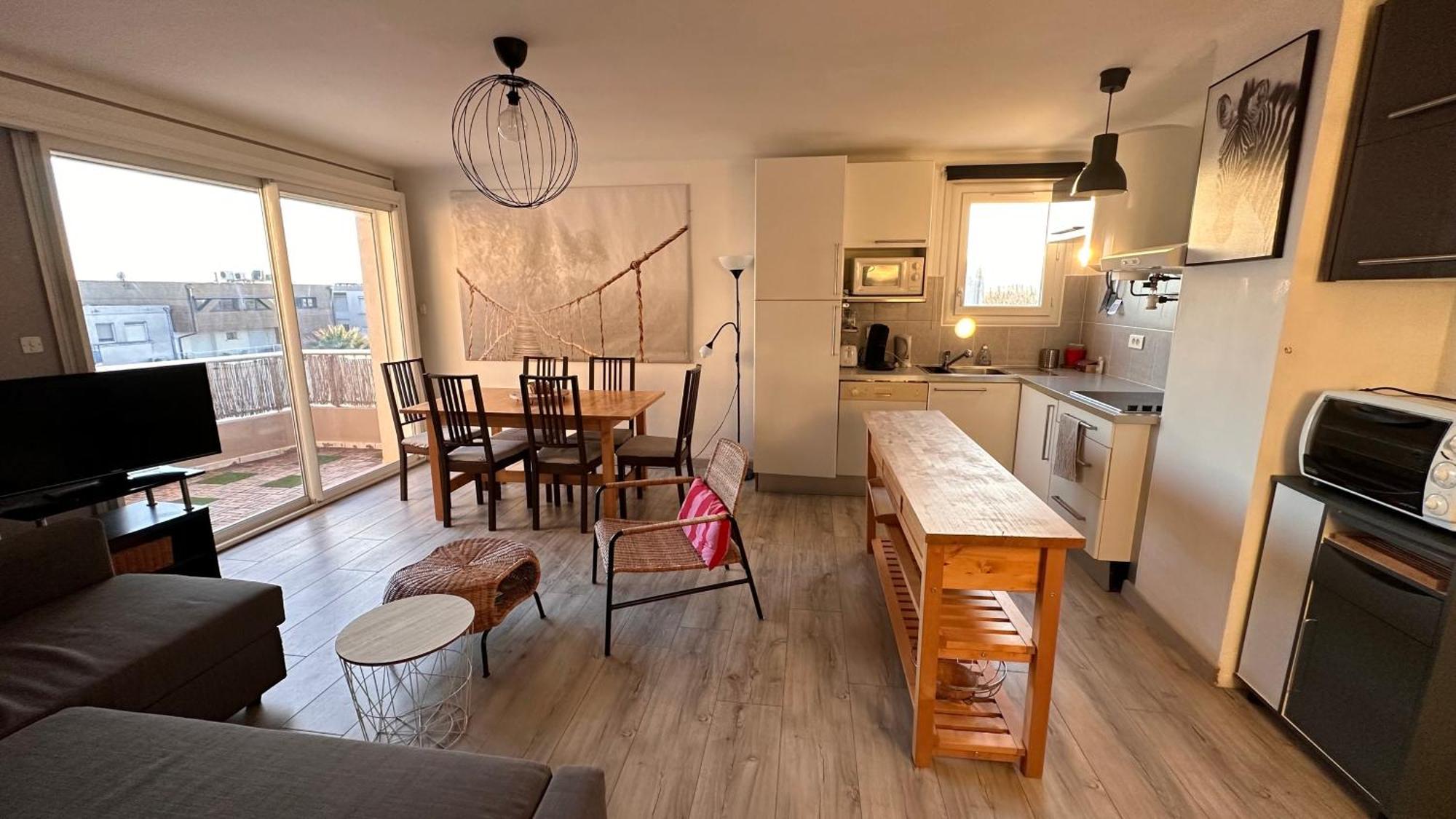 Appartement De L'Oursiniere 4/6 Pers Vue Mer パラヴァ・レ・フロ エクステリア 写真
